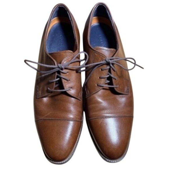 Cole Haan Mens Shoes Lot Size 10 Brown Leather Oxford & Black Suede Slip On main image 10